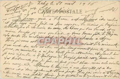 Vichy — Widok ogólny — Wydawca B. Perraud, 196, Plac Czterech Ścieżek, Vichy — nr 7 — Rewers
