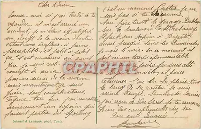 Pavillon arabe — Tunis — Lehner & Landrock, n°618 — Verso