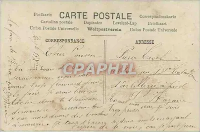 Soldado francês — 'Minha pátria acima de tudo!' — Paris, n° 330 — Verso