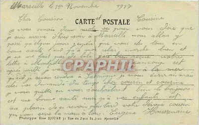 Marseille — Quai du Port — wydawca PECTE — Rewers
