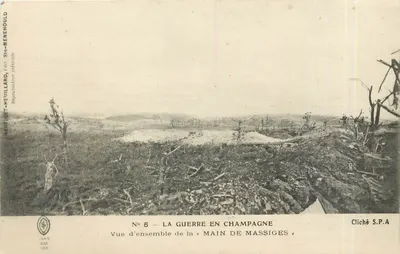 Mão de Massiges — Vista geral da « Mão de Massiges » — Éd. S.P.A. n°5