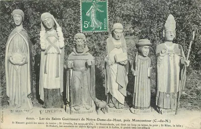 Os seis Santos Curadores de Notre-Dame-du-Haut, perto de Moncontour (C.-du-N.) — Coleção A — n° 6020