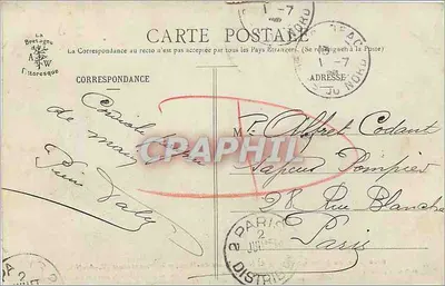 Os seis Santos Curadores de Notre-Dame-du-Haut, perto de Moncontour (C.-du-N.) — Coleção A — n° 6020 — Verso