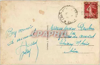 Szczyty Longeau w Bon-Repos, blisko Gouarec — Piekna Bretagna — A.W. - 4108 — Rewers