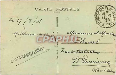 Strasburg — Plac Kleber — wydawca Félix Lab. nr 17 — Rewers
