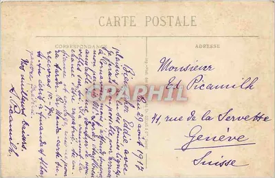 A Cadeia dos Pirineus — Pau — C.C. - 145 — Verso
