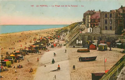 Le Portel — A Praia vista da Falésia — LL