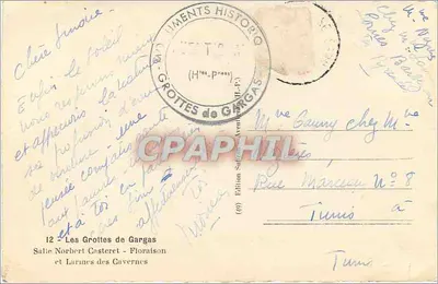 Jaskinie Gargas — Sallie Norbert Casteret - Kwitnienie — Wydawnictwo Sulfureux (H.-P.) — Rewers