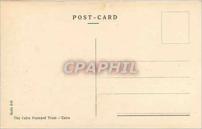 Ogród Getsemane — widok ogrodu z pomnikiem i murami Jerozolimy — The Cairo Postcard Trust, seria 610 — Rewers