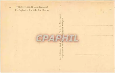 Toulouse (Haute-Garonne) - Kaptur - Sala Illustres — Wydawnictwo Art YVON, Paryż — Rewers