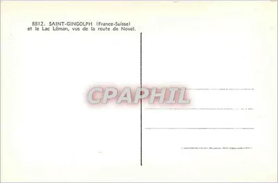 Saint-Gingolph (Francja-Szwajcaria) — widok na Lac Léman z drogi Novel — wydawca nieznany, nr 8812 — Rewers