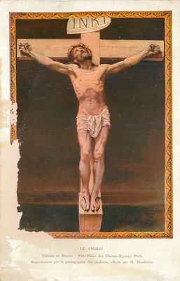 O Cristo — Quadro de Bonnat, Petit-Palais dos Campos Elísios, Paris — Reprodução oferecida por M. Deschiens