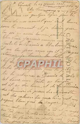 Bilhete postal antigo Cancale - A Greve de Port-Mer Navios — Verso