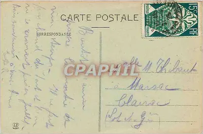 Le Alte Pirinei — Il Pic du Midi di Bigorre (2877 m.) visto dalla strada del Col d'Aspin — Fototipia Labouche Frères, Toulouse, n° 697 — Verso