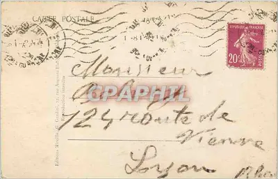 Pescadores e crianças no porto — Castelo d'If — Edições G. Gaudin — Verso