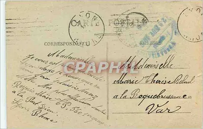 LYON — Widok panoramiczny, widok z Wieży Metalowej Pourvière — n° 5872 — Rewers