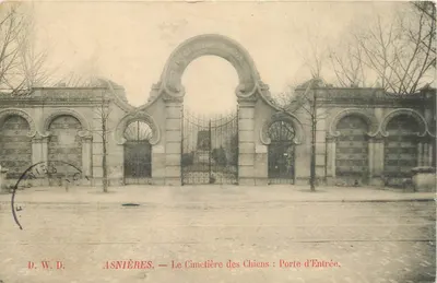 Asnières — O Cemitério dos Cães: Porta de Entrada — D. W. D.