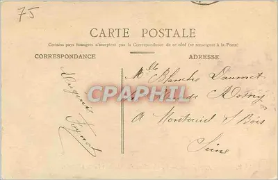 Asnières — O Cemitério dos Cães: Porta de Entrada — D. W. D. — Verso