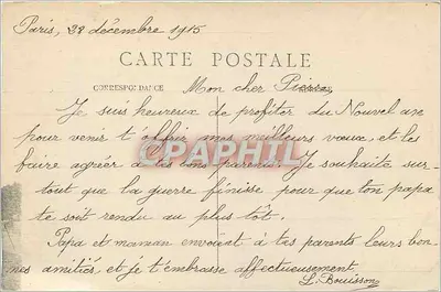 Paris — O Hotel de Ville — Editor: 1197 — Verso