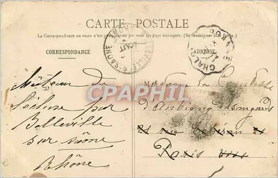 Paray-le-Monial - Capela da Visitação — H. Bonamy, editor, Poitiers — Verso