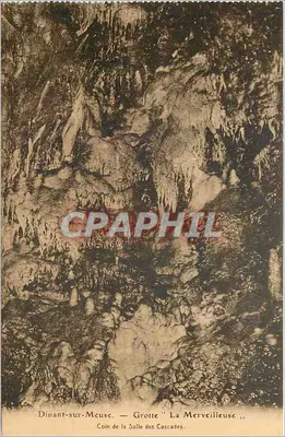 Dinant-sur-Meuse — Gruta 'La Merveilleuse', Canto da Sala das Cataratas — E. Desraix, Dinant