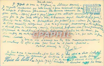 Widok z lotu ptaka miasta Cannes — wydawca Niccolò Ucarelli, numer serii nie widoczny — Rewers