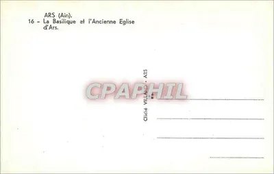 Ars (Ain) — Bazylika i Stara Katedra w Ars — Cliché VILLAND - ARS — Rewers