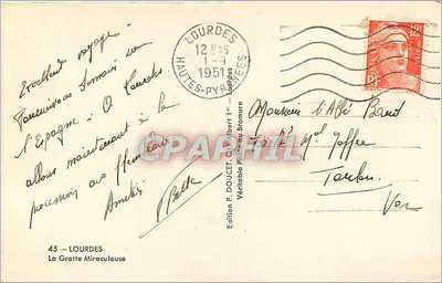 Lourdes — Grotta Miracolosa — Wydawnictwo P. Doucet, Lourdes — Rewers
