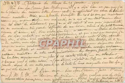Zamek w Allinges. Wejście do kaplicy — wydawca nieodczytelny, nr serii 6 — Rewers