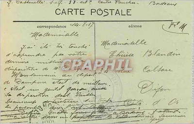 Bordeaux — Plac Quinconces i Pomnik Girondyn — 115 — Rewers
