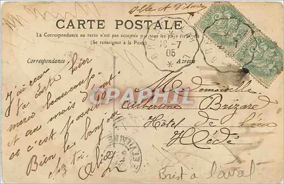 Prairies de Caulnes — widok panoramiczny — wydawca nieznany, nr 140 — Rewers