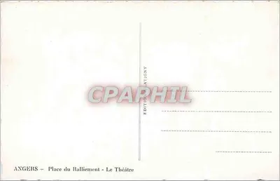 Angers — Plein van het Rallentamento — Het Theater — Uitgave Atigny — Achterkant