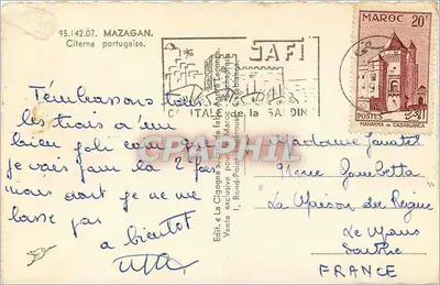 Podziemne pomieszczenie zamku — Portugalska cisterna — La Cigogne — Rewers