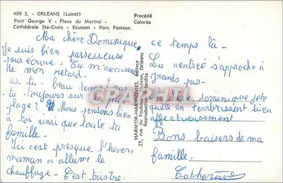 Orléans — Souvenir d'Orléans — HARMOR-HARTMIGNIES — Rewers