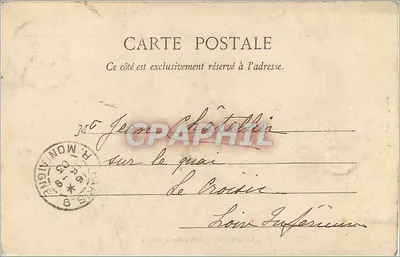 Le Croisic - La Chiesa del Crocifisso — A. Thuret, editore, Nantes — Verso
