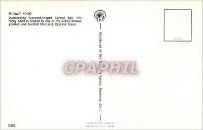 Midway Point — Zatoka Carmel, Kalifornia — Bell Magazine Agency, n° C303 — Rewers