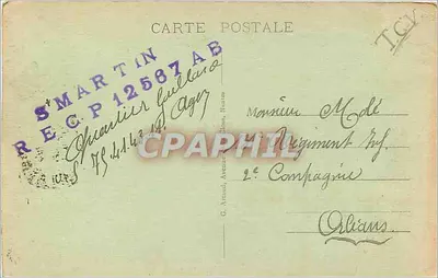 Agen - O Museu e o Teatro — Editor G. Arnoud, n°26 — Verso