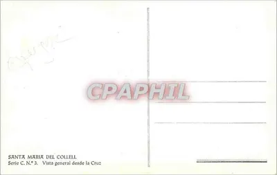 Santa Maria del Collell — Vista geral da Cruz — série C.N.° 3 — Verso