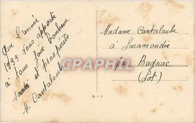 Bukiet kwiatów — 1838 — wydawca nieznany — Rewers