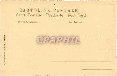 Palazzo Ca' d'Oro sobre el Canal Grande — Venecia — Tarjeta postal antigua, n°13 — Reverso