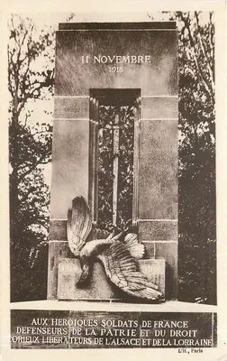 Monumento da Clairière da Armistice — Floresta de Compiègne — Edição Ed. Brandt