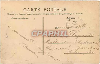 Toulouse - Het Paleis van de Marechaussee, Groot Kwartier Generaal van het 17e Legerkorps — J. Picon, uitg., Toulouse — Achterkant