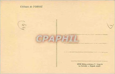 Zamek w PORNIC — widok na port — Wydawnictwo artystyczne R. Bergevin — Rewers