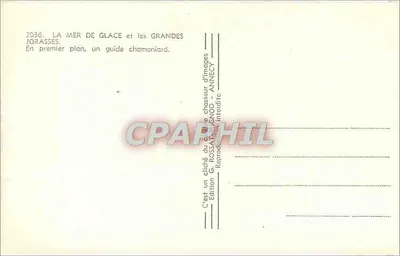 A Mar de Gelo e as Grandes Jorasses — Edição G. ROSSAT-MIGNOD - ANNECY, n°2036 — Verso