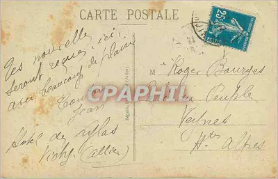 Vichy - Palácio das Fontes — editor N. Grilles, n° 1160 — Verso