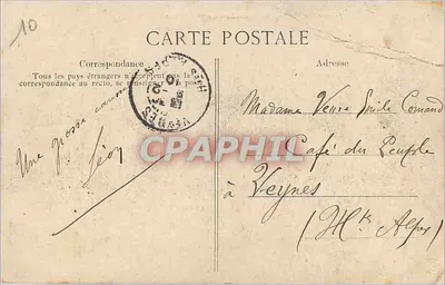 Overlast van de Seine — Parijs — Het Paleis van de Legioen van Eer — 29 januari 1910 — Achterkant