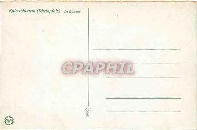 Kaiserslautern (Rheinpfalz) — antiga filial bancária — editor não identificado, n° de série 28320 — Verso