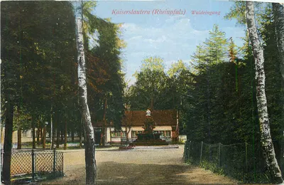 Kaiserslautern (Rheinpfalz) — Entrada florestal — editor desconhecido, número de série não visível