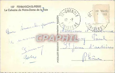 Le Calvaire de Notre-Dame de la Foie — Penmarc'h-St-Pierre — Édition POUILLLOT — Verso