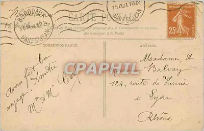 Bordeaux - Uitzicht genomen vanaf de Terras van het Grand Théâtre - BR-341 — Achterkant
